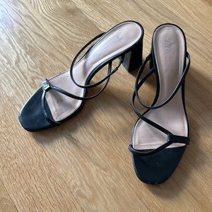 Zara Strappy Block Heels